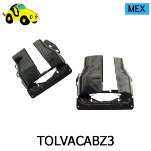 Tolvas Color negro PAR, para cubrir culatas de motor 1.6 de  doble entrada  vocho carburado