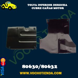 Tolva inferior derecha  cubre  cañas  motor