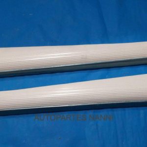 Estribus blancos moldura ancha cromada para vocho año 59-66 Germany