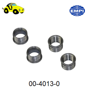 Kit de 4 insertos para candela / 14 mm / Vocho y Kombi
