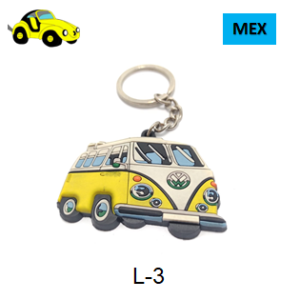 Llavero  de hule Kombi animada T1 / 5.7 cm x 3.3 cm