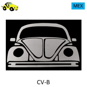 Calcomanía Vocho blanco  / Frente