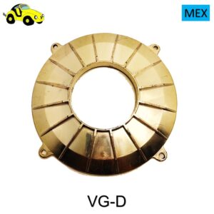 Vista grande  plastica color dorada para platos de respaldo de caja de Turbina,   Vocho y kombi
