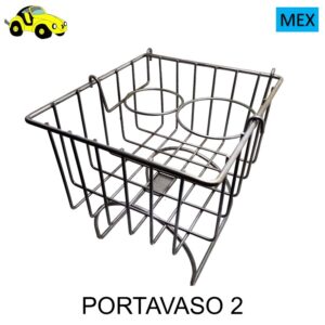 Consola Tipo Canastilla / Color cromo / Vocho