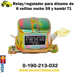 Relay/regulador para dinamo de 6 voltios vocho 59 y kombi T1