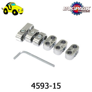 Fijadores prensacables de motor  // Cromados