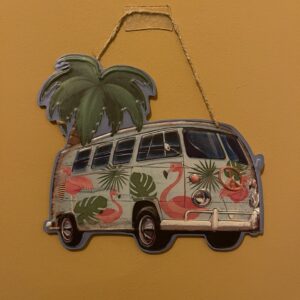 Placa decorativa de metal, tabla de Soft combi con palmera