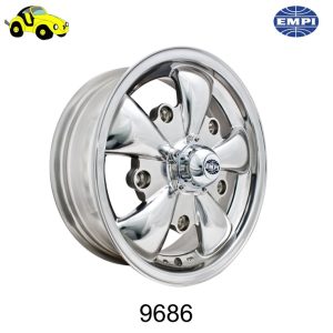 Aros/rines EMPI  / Full cromo tipo banana / medid 15 * 5 * 205 para vocho pre 67 UNIDAD