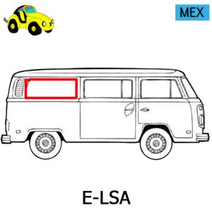Empaque Para Vidrio Lateral Sin ranura y Sin Aleta