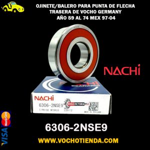 Cojinete/balero para punta de flecha trasera de vocho Germany año 59 al 74 Mex 97-04