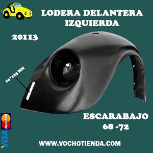 Lodera Delantera Izquierda vocho año 68-72