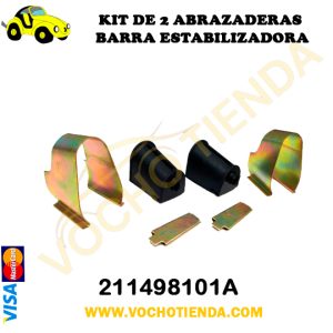 Kit de 2 Abrazaderas Barra estabilizadora de vocho