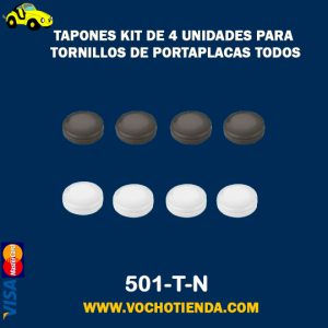 Tapones kit de 4 unidades  para tornillos de porta placas todos