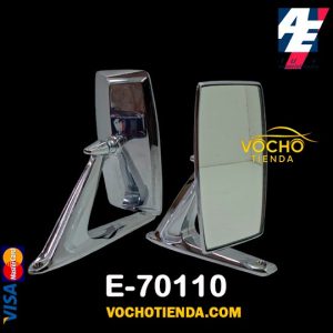 Retrovisores/Espejos metalicos cromados de For y  Universales para adaptar